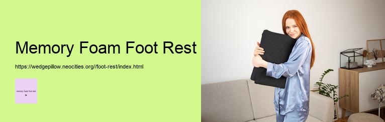 What is a Must-Have Accessory for Your Home Office Setup? Memory Foam Foot Rest! 